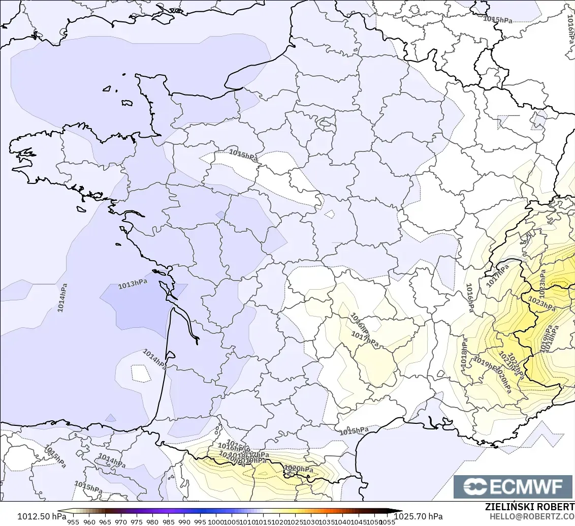 ECMWF IFS 0.25° загвар - Франц, Даралт