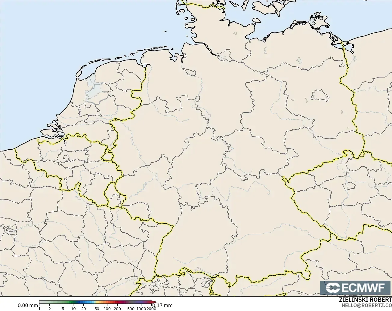 ECMWF IFS 0.25° загвар - Герман, Хур Тунадас Хуримтлал