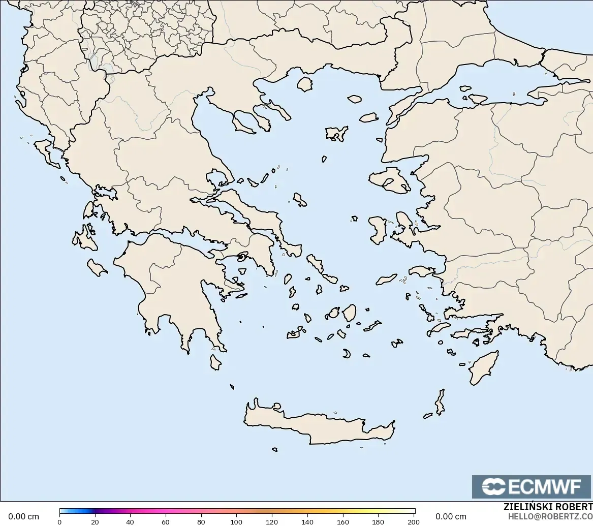 ECMWF IFS 0.25° загвар - Грек, Цасны Зузаан