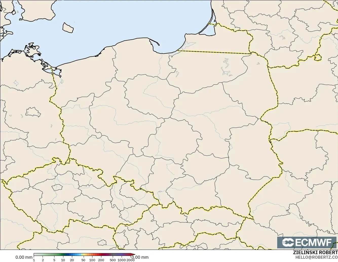ECMWF IFS 0.25° загвар - Польш, Хур Тунадас Хуримтлал