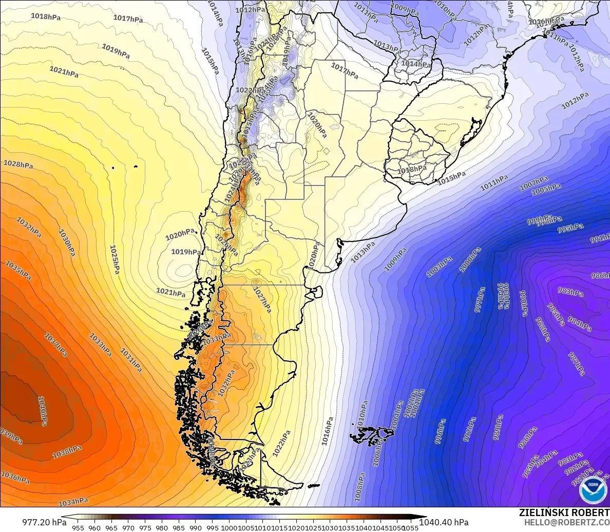 GFS загвар - Аргентин, Даралт