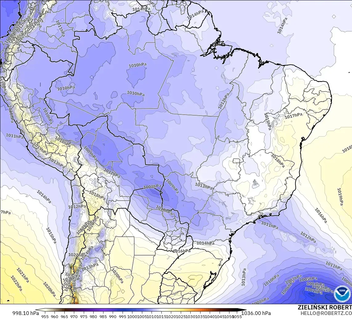 GFS загвар - Бразил, Даралт