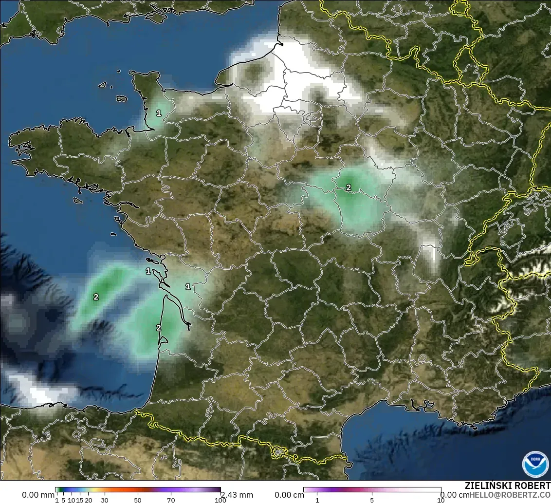 GFS загвар - Франц, Хур Тунадас, Үүл ба Даралт
