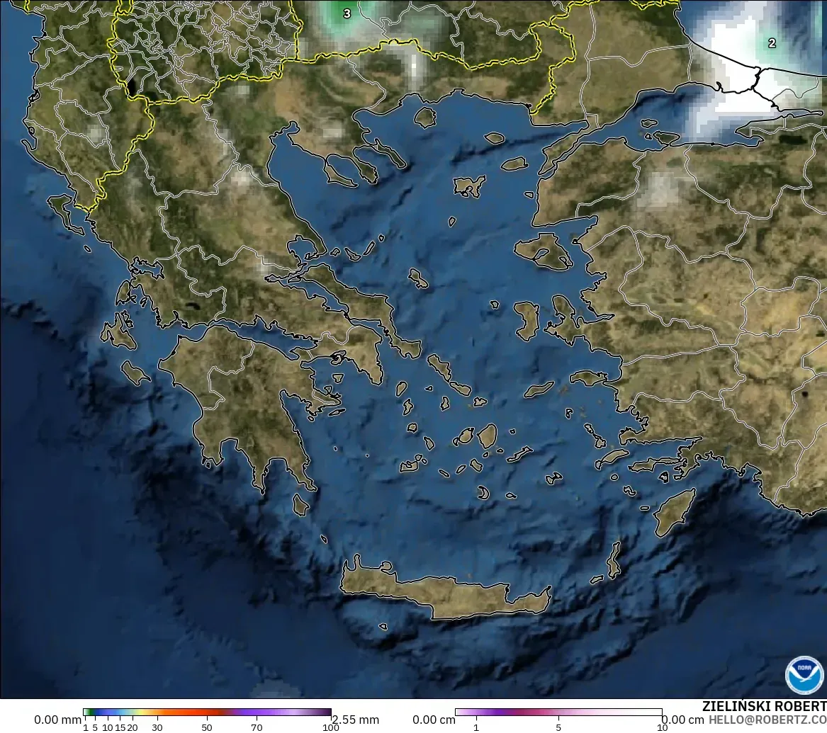 GFS загвар - Грек, Хур Тунадас, Үүл ба Даралт