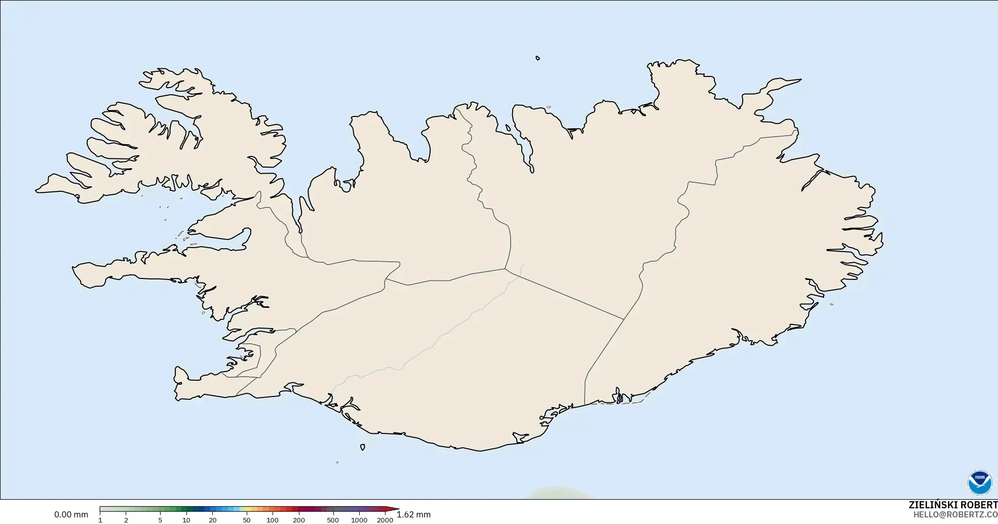 GFS загвар - Исланд, Хур Тунадас Хуримтлал