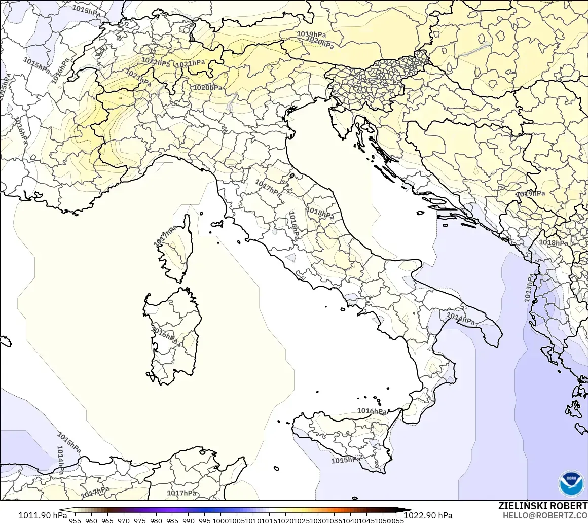 GFS загвар - Итали, Даралт