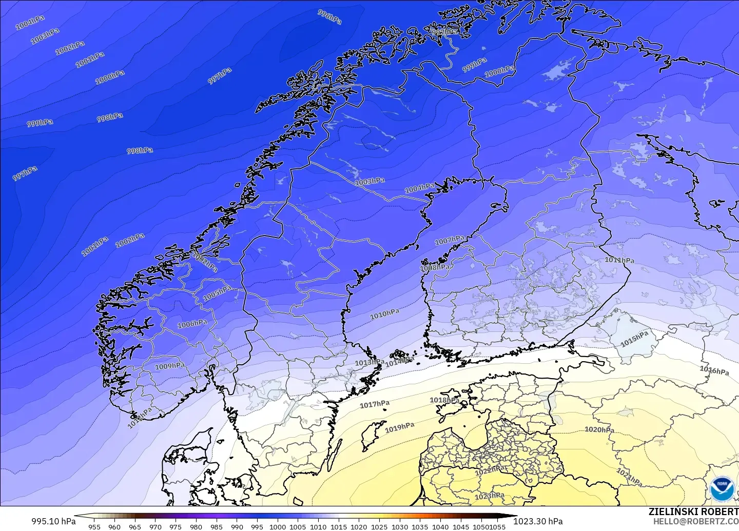 GFS загвар - Скандинав, Даралт