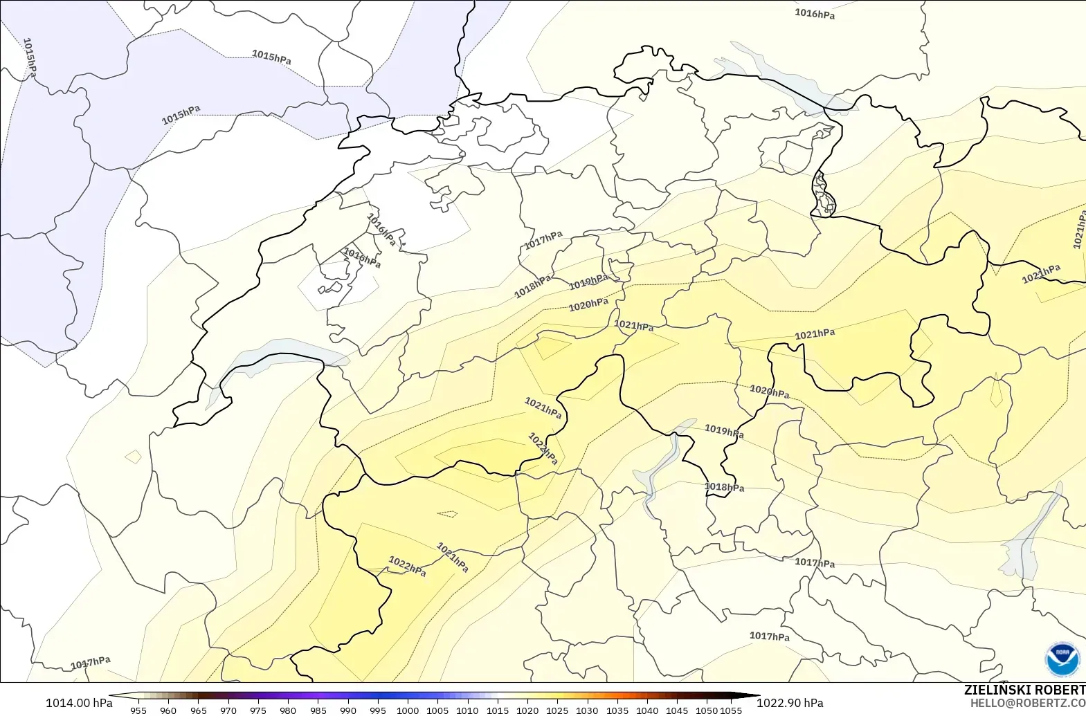 GFS загвар - Швейцар, Даралт