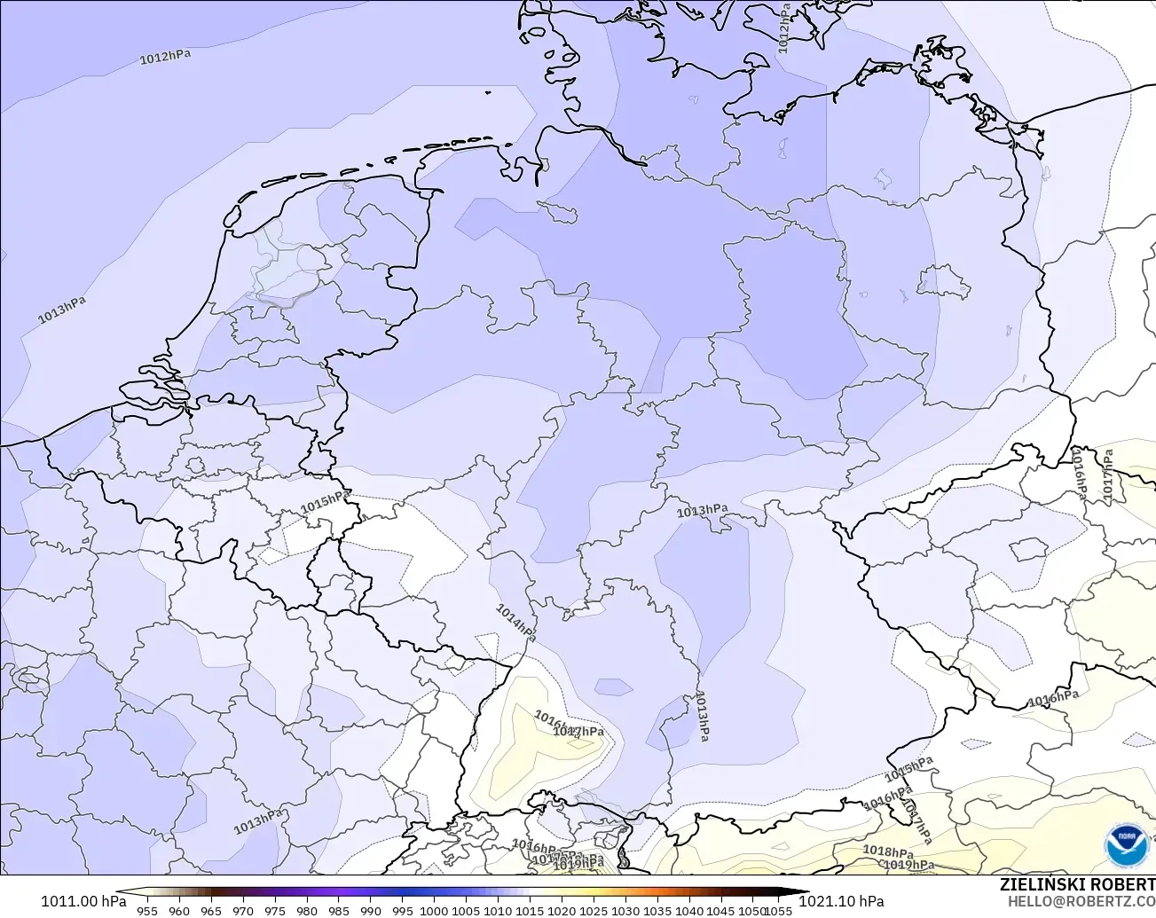 GFS загвар - Герман, Даралт