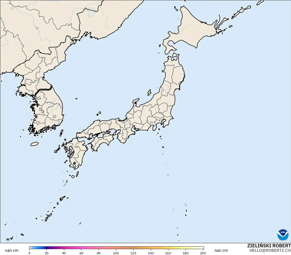 GFS загвар - Япон, Цасны Зузаан