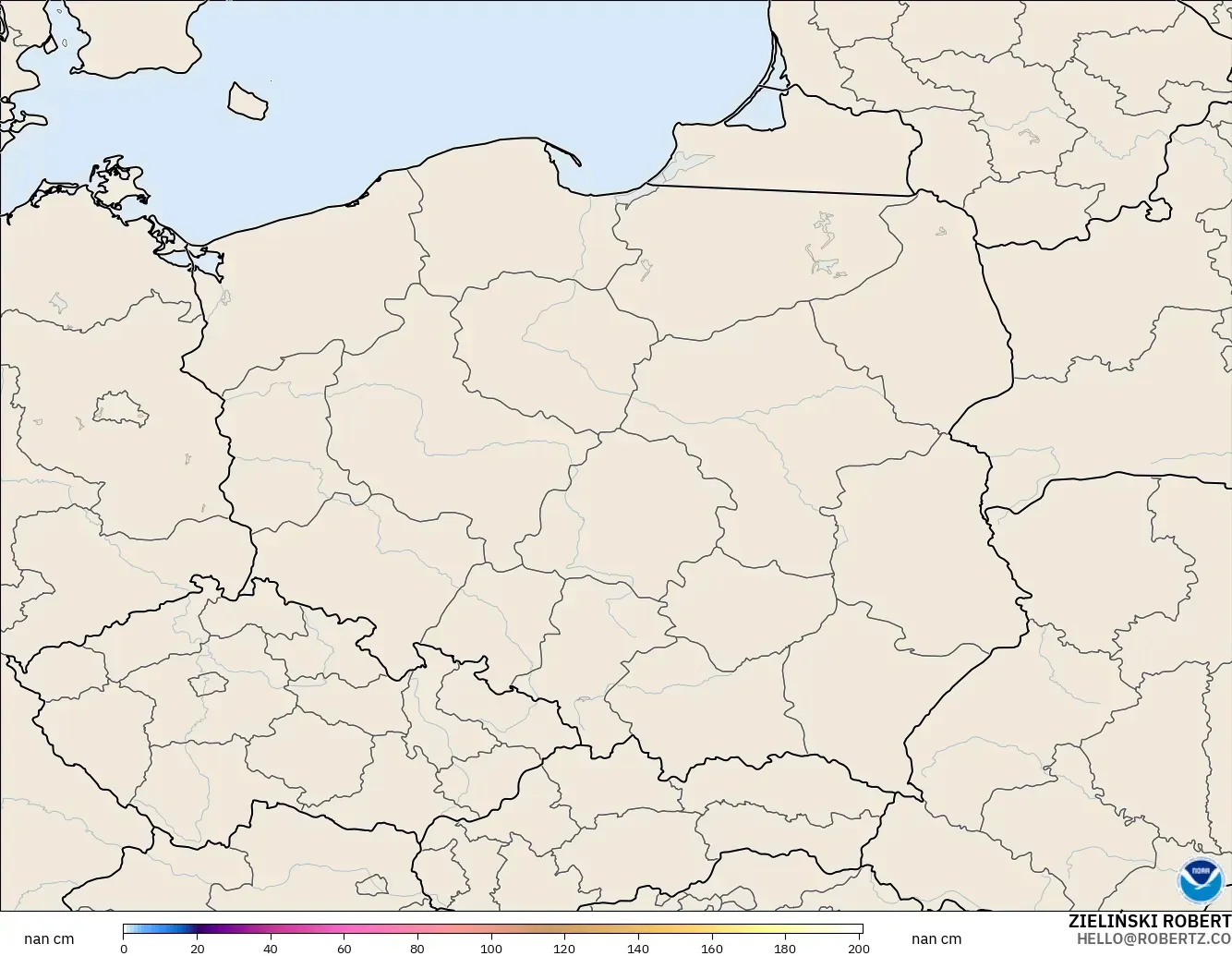 GFS загвар - Польш, Цасны Зузаан