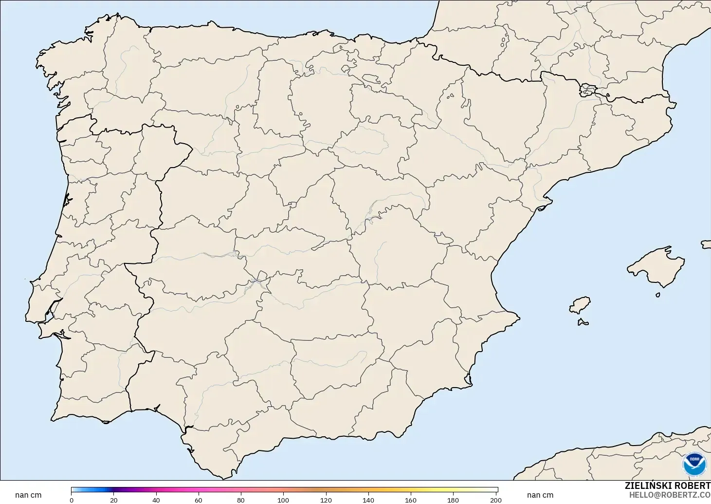 GFS загвар - Испани, Цасны Зузаан